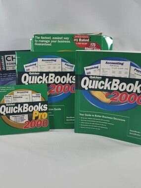 Intuit Quickbooks Pro 2000 for Windows Quicken Financial Services Software